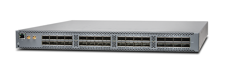 Juniper QFX5110-32Q - 32×40GbE & 4×100GbE QSFP28 Spine Switch, 1U, AC/DC, AFI/AFO Airflow Juniper QFX5110-32Q - 32×40GbE & 4×100GbE QSFP28 Spine Switch, 1U, AC/DC, AFI/AFO Airflow